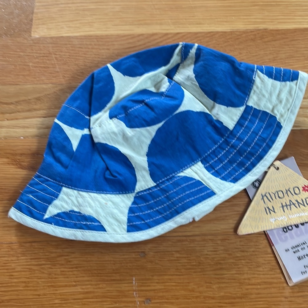 Nadadelazos baby cotton sun hat Velcro strap 12-18 months